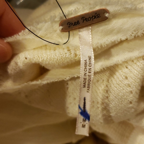 Free PeopleWomen's White Cream Tea Sweater - Picture 8 of 8